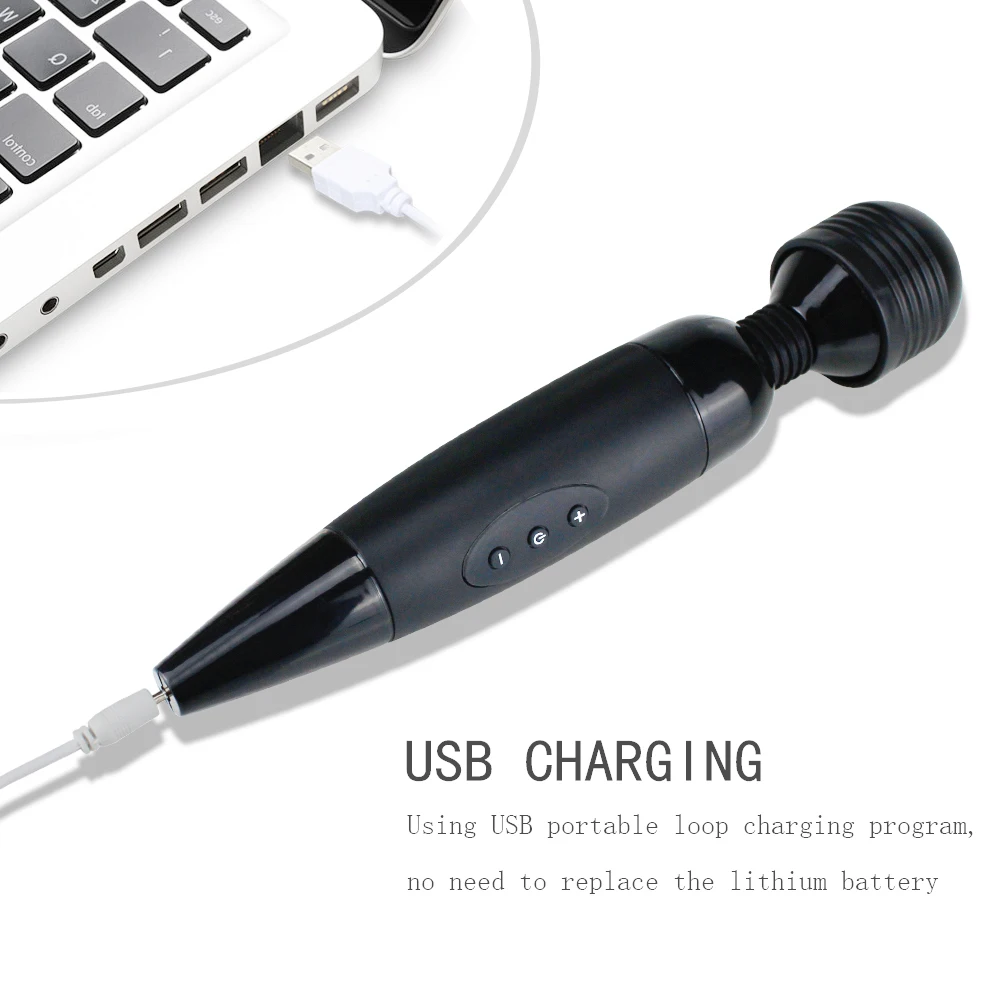 Волшебная палочка AV для клитора Массажер точки G Вибраторы USB подзарядки