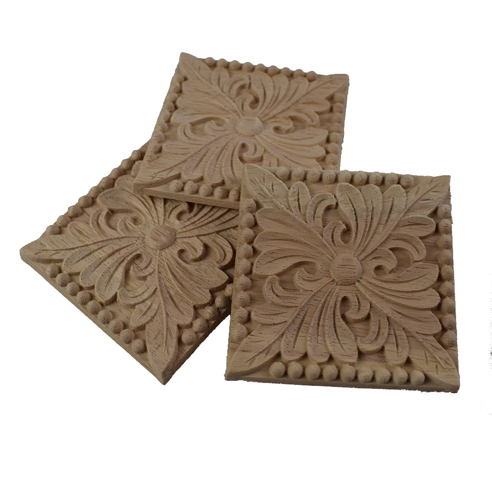 Фото Резиновые деревянные резные Угловые накладки аппликация для мебели винтажные