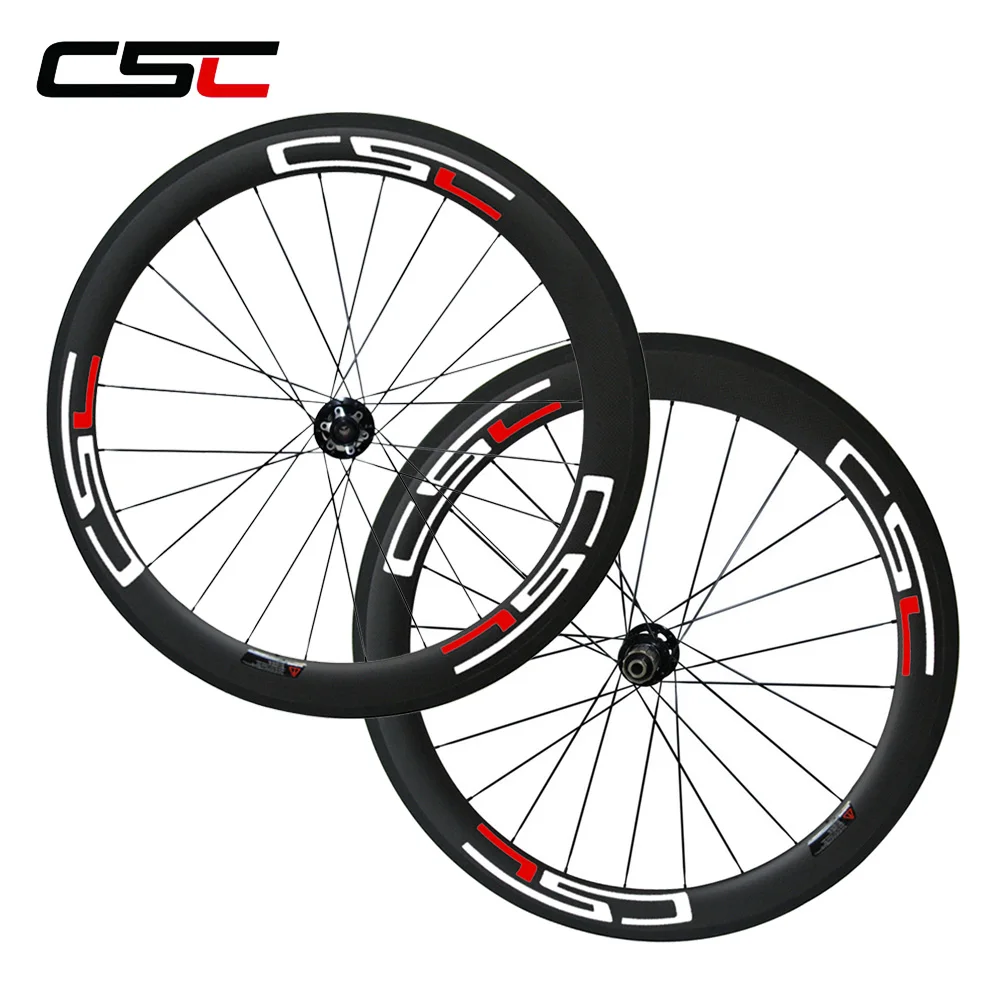 CSC дисковые тормоза Углеродные велосипедные колеса 23 мм ширина 60 трубчатый