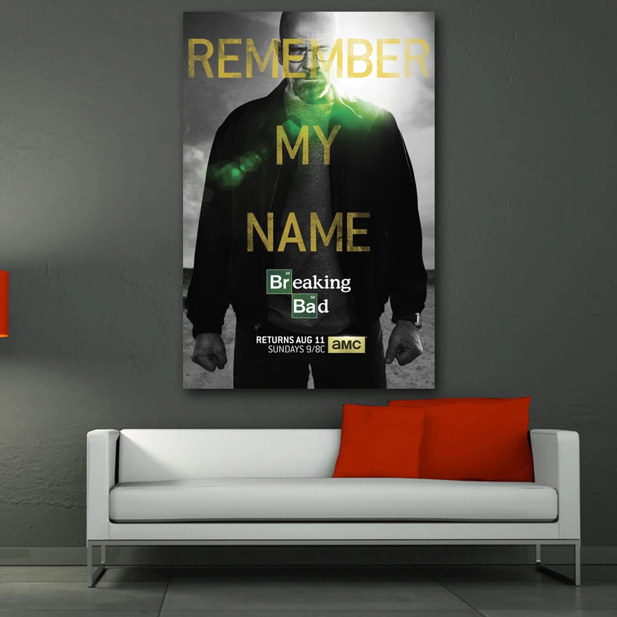 Wall Art Paintings Breaking Bad Season 5 Posters Canvas Cloth Prints Home Decoration | Дом и сад