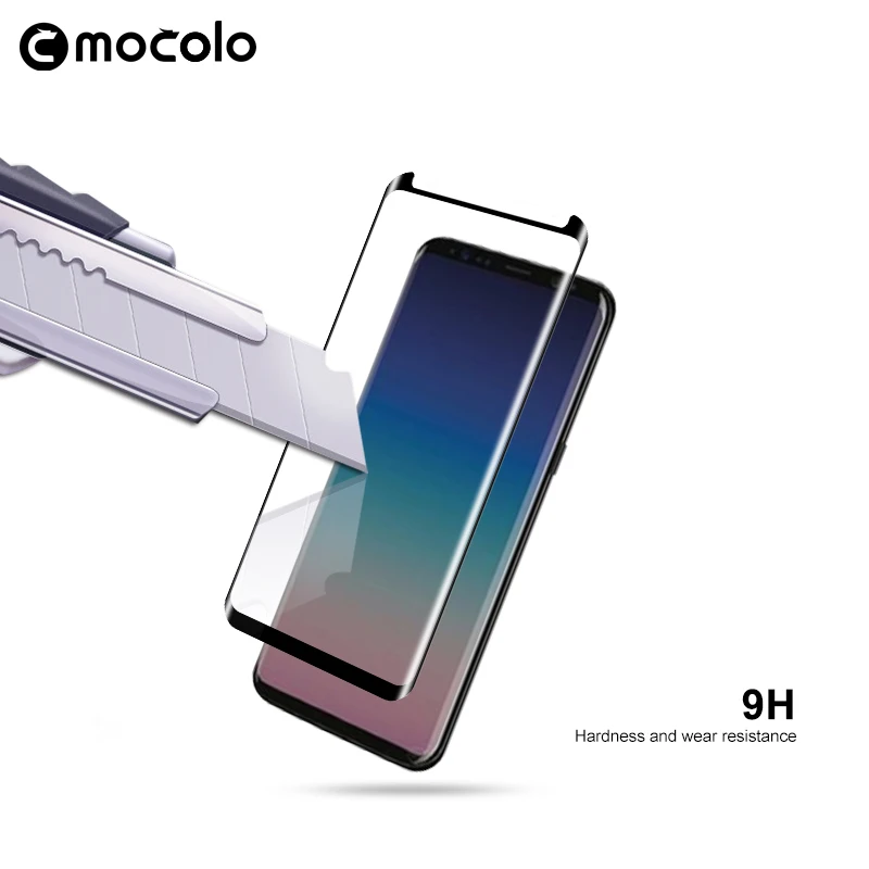Для samsung S9 S9 плюс Экран протектор Mocolo S8 S8 плюс Примечание 8 изогнутые края 9 H 3D Slim закаленное Стекло пленка для samsung примечание 9