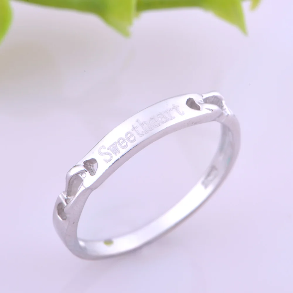 Изысканные парные кольца с покрытием ювелирные изделия золотистые Любимой