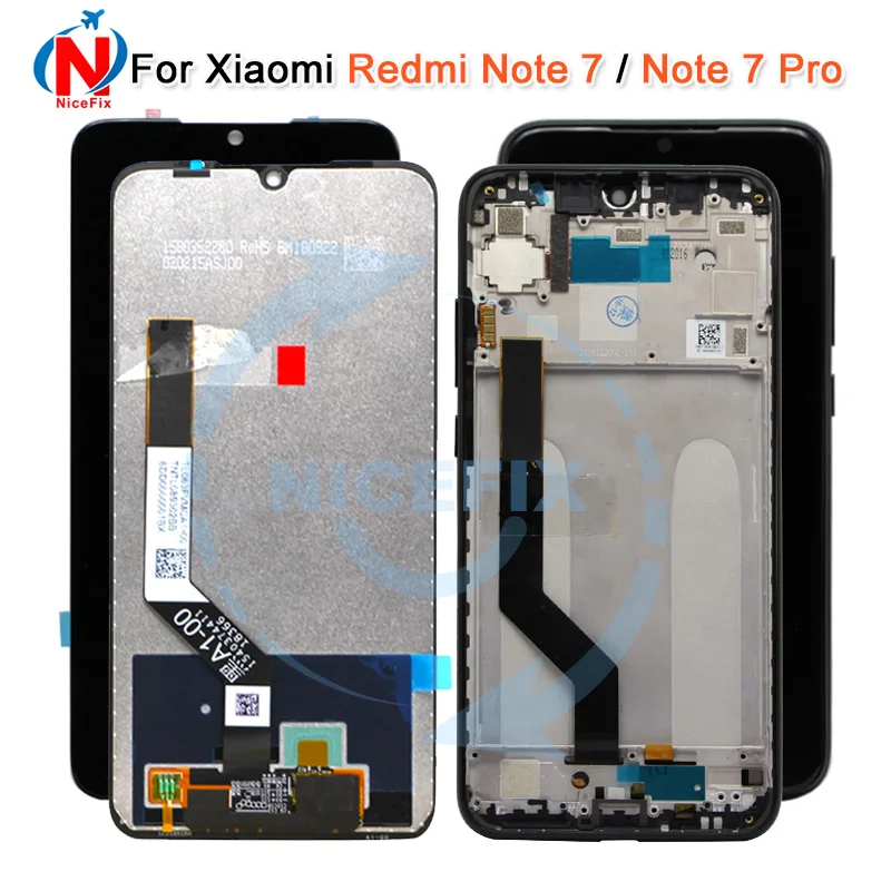 ЖК-дисплей для Xiaomi Redmi note 7 с сенсорной панелью и дигитайзером в сборе экран рамкой