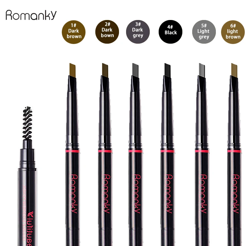 Brand 6colores 24hours lone-lasting natural eyebrow pencil enhancer cejas maquillaje brow brush tattoo waterproof | Красота и