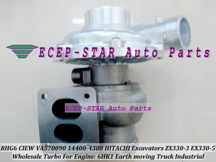Турбокомпрессор RHG6 CIEW VA570090 114400-4380 для HITACHI экскаватора ISUZU землеройная ZX330-3 ZX350