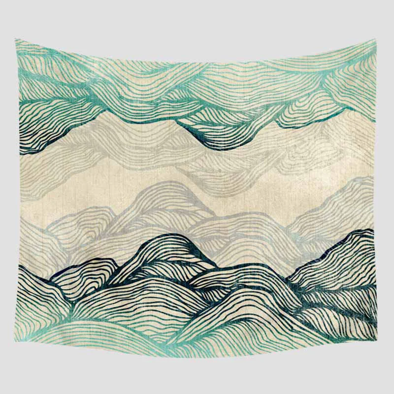 Гобелен с геометрическим рисунком украшения для дома Настенный декор