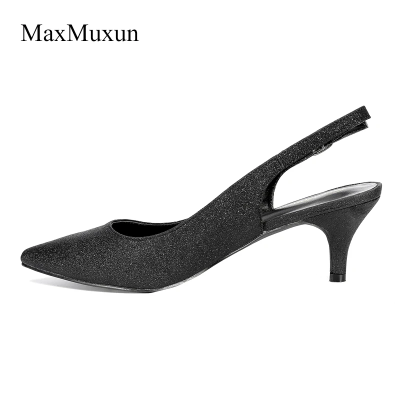 MaxMuxun/женские туфли лодочки на высоком каблуке модные женские блестящие рюмочка с