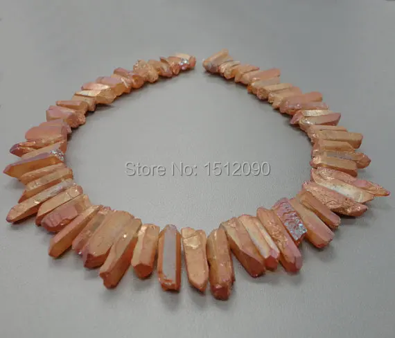 63 шт./нитка подвеска из натурального мистического титанового кварцевого