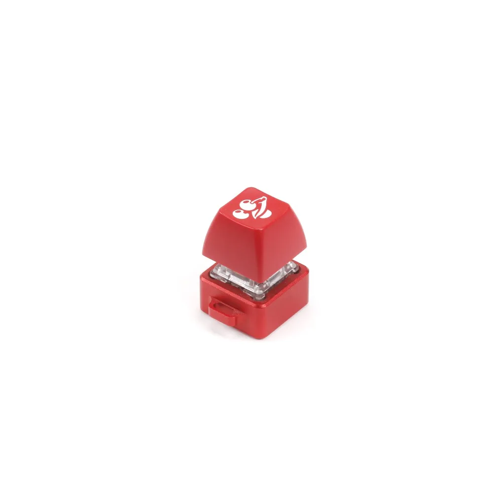 CNC алюминиевый брелок переключатель тестер с одним красным MAXKEY SA keycap|Клавиатуры| |