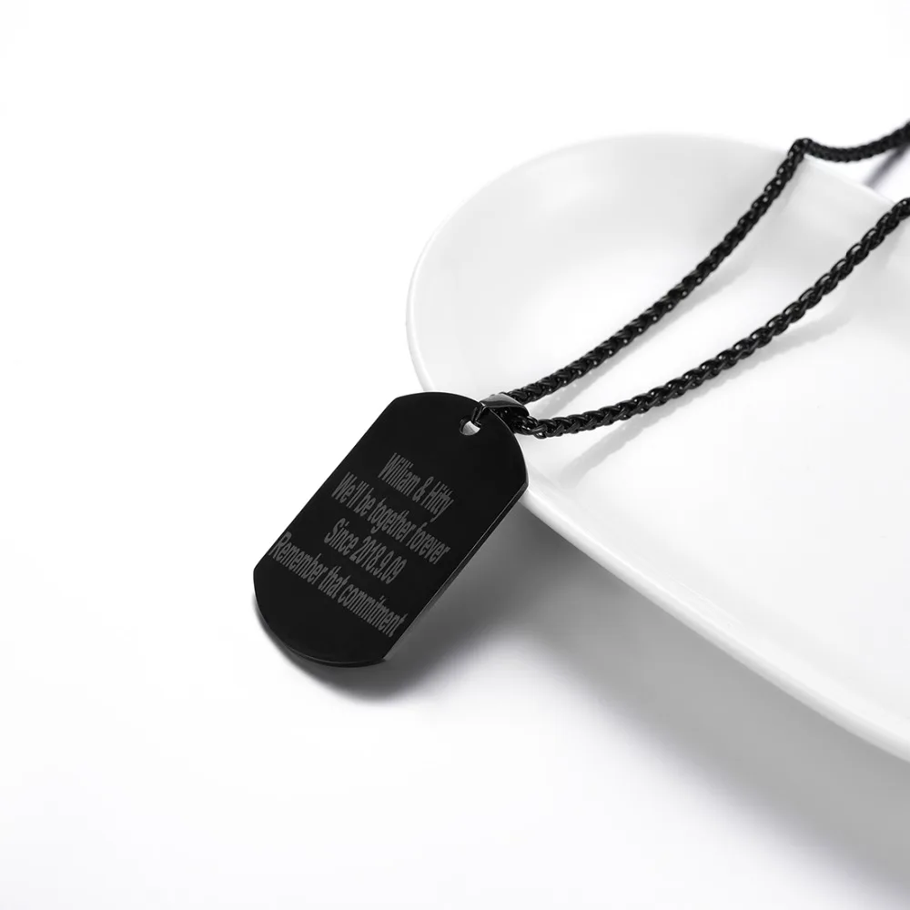 Камуфляжная подвеска U7 N1129 для мужчин ожерелье из нержавеющей стали с подвеской