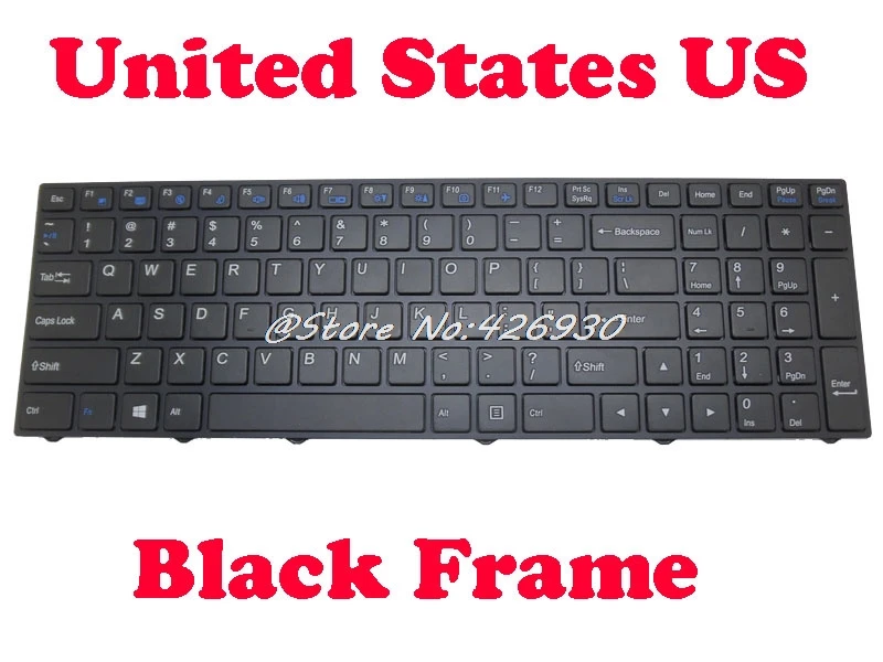 Клавиатура UK US TR SW для CLEVO W950AU W950KL W950SU2 W952AU W955AUQ W951UK W955JU W955SUY W970KLQ W970SUW W970TUQ1 WA50SCQ1