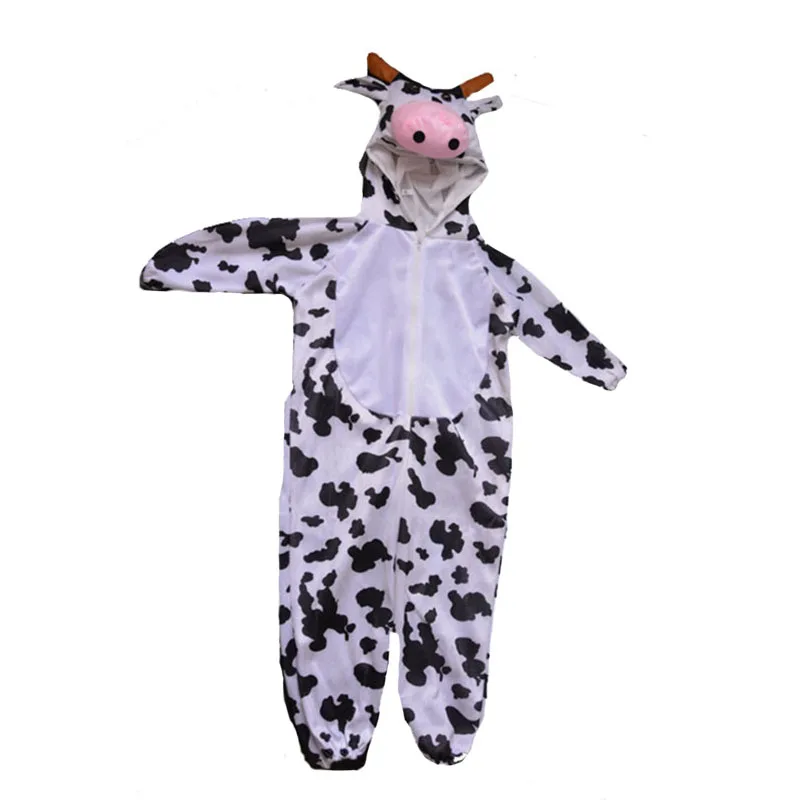 Children Kids Animal Milk Cow Costume Boys Girls Cosplay Jumpsuits Costumes Fancy Dress Party Decor Purim Halloween Christmas|cow costume|costume
