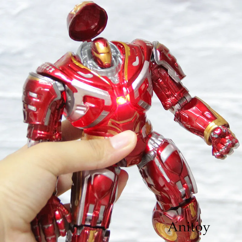 Marvel Мстители Endgame халкбастер Железного человека фигурка ПВХ Коллекционная модель Халк Бастер игрушка с светодиодный светильник