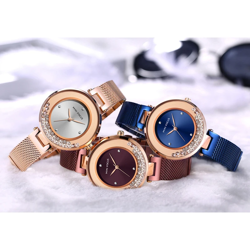 Women Watches Luxury Famous Brand Elegant Dress Quartz Ladies Rhinestone Wristwatch Relogios Femininos Rose Gold waches | Наручные часы