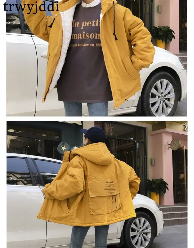 New Spring Autumn Jackets Women Korean Loose Large Size bf big pocket Hooded Windbreaker Female Harajuku Coat N371