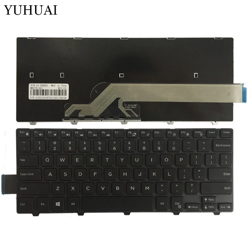 

Новая черная клавиатура для ноутбука DELL 14 3441 3442 N5447 N3442 14CR 14MR US 050x15 SN8233