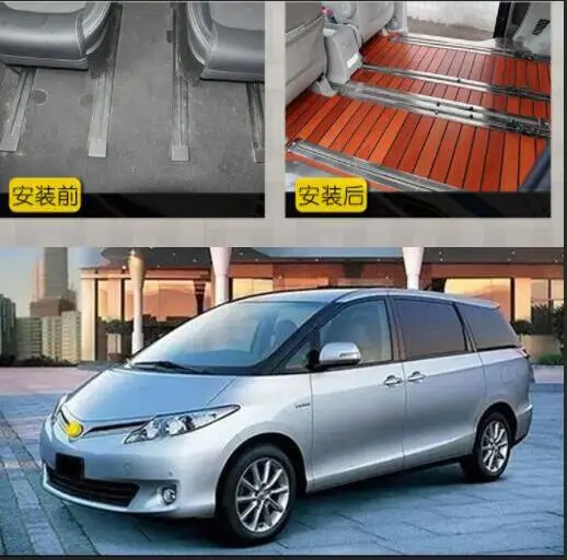 Для Toyota Previa Модифицированная дорожка украшение Previa/Estma автомобильное сиденье Скользящая дорожка из нержавеющей стали полоса