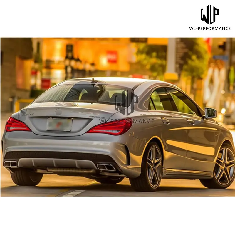 W117 CLA260 CLA250 CLA45 стиль PP фотосессия с наконечниками выхлопных газов для Mercedes-Benz 13-15 |