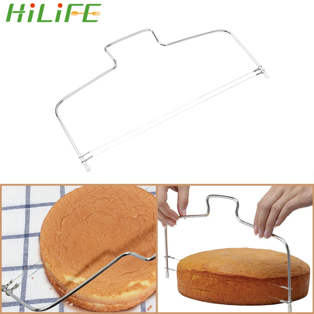 Резак для торта HILIFE выравниватель хлеба пиццы регулируемый провод нержавеющая