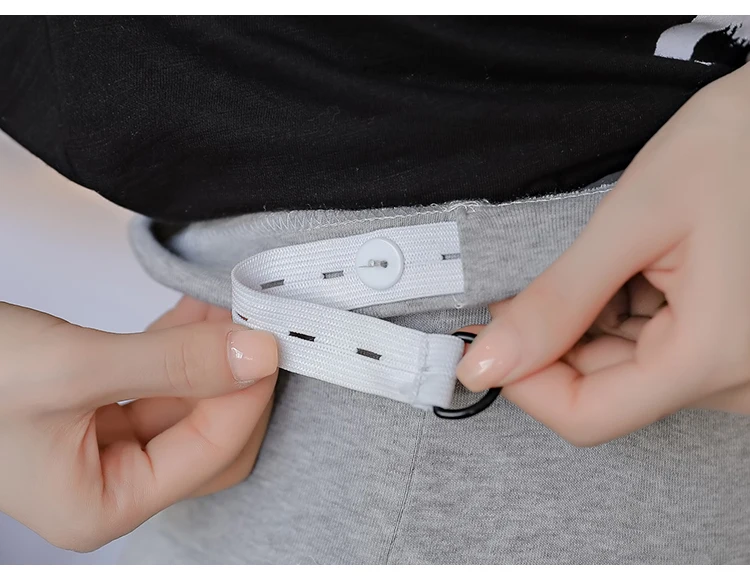 Брюки для беременных Леггинсы с буквенным принтом брюки эластичной талией