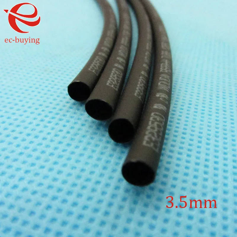 Термоусадочная трубка черная термоусадочная диаметром 3 5 мм термопокрытие