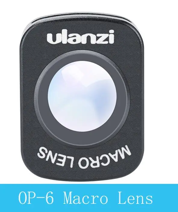 Серый Ulanzi OP-5 широкоугольный объектив OP-6 макро-объектив для DJI Osmo карманный профессиональный HD магнитная линза для Osmo карманные аксессуары - Цвет: Серый