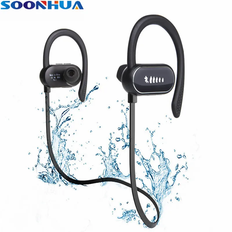 SOONHUA беспроводные Bluetooth наушники спортивные с защитой от пота HD 1080 голос 100 мм