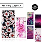 Чехол для Sony Xperia X F5121 F5122, силиконовый чехол для Sony Xperia X, мягкие чехлы из ТПУ для sony xperia x, чехлы с принтом