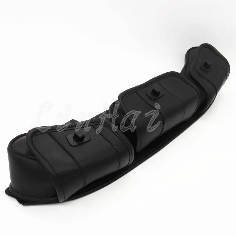 Черная сумка для лобового стекла 3 кармана обтекатель Harley Touring FLHT FLHTC FLHX 1996 2013|bags for
