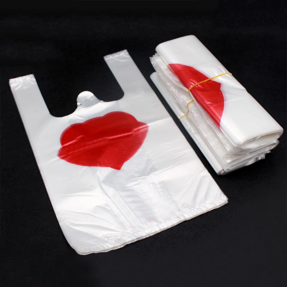 100 шт Любовь Сердце пластиковый пакет пакеты для упаковки фруктов в розницу