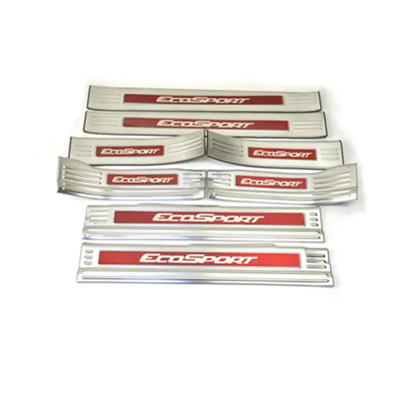 8PCS high quality stainless steel car Internal external Scuff Plate/Door Sill Door Sill for Ford Ecosport Car Styling - Цвет: 8PCS