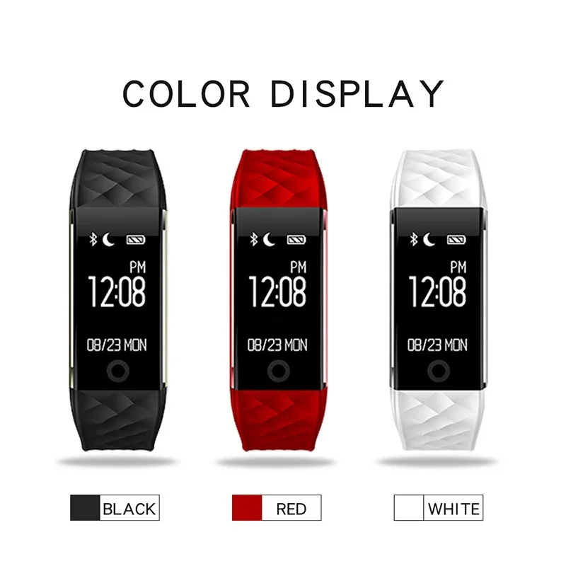 Новые Bluetooth Смарт часы цветной сенсорный экран для мужчин женщин и детей браслет