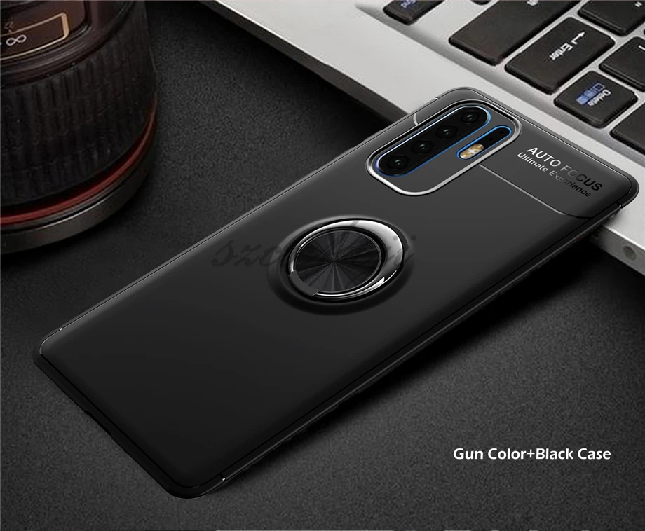 Противоударный чехол для huawei P30 P30 Pro Lite, чехол с кольцом на палец, матовый Силиконовый из ТПУ, чехол для P30 Pro P30pro P30 Lite