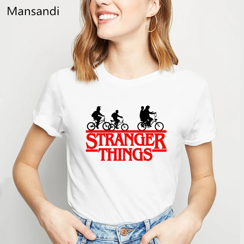 stranger things 3 t shirt graphic tees women clothes 2021 funny tshirt femme harajuku summer tops female t-shirt | Женская одежда