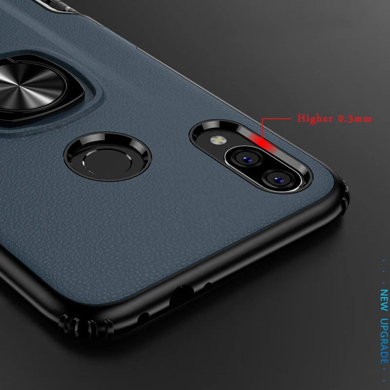 Металлическое кольцо с подставкой для автомобиля силиконовый чехол Redmi Note 8 Pro 8A 7 6