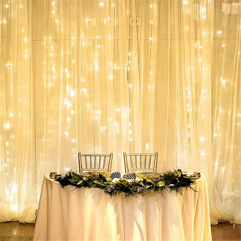 3x1/3x2/3x3 300 LED Ice Art Article Lamp Icicle Color Light Holiday Solar Wedding for Home Party Decoration Christmas | Освещение