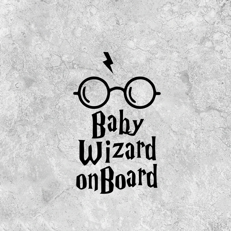 Ребенок волшебник на доске оригинальность бампер Смешные задние наклейки