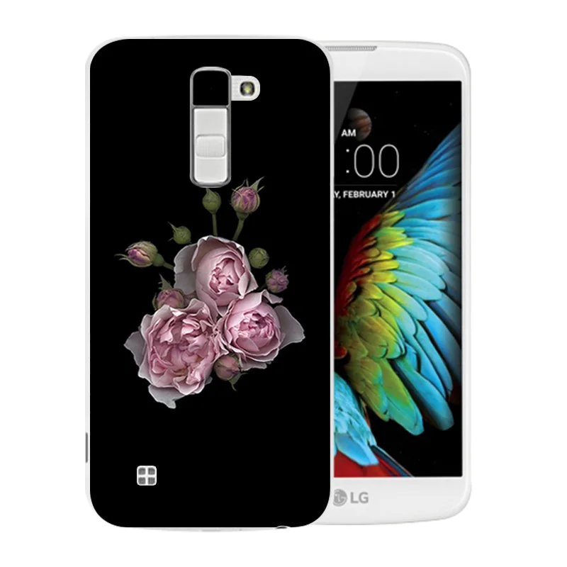 Luxury Flexible For LG K10 LTE K420N K430 K430ds F670 Soft TPU Gel Back Cover Ice Pattern Skin for K410 Phone Cases |