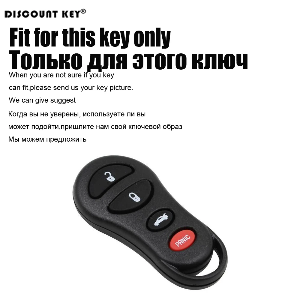 Силиконовые ключа автомобиля чехол для Jeep Dodge Neon Stratus Chrysler Sebring ключевые 4 кнопки