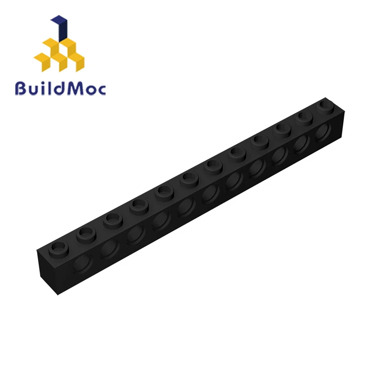 BuildMOC совместимые сборки частиц 3895 1x12для строительных блоков части DIY логотип