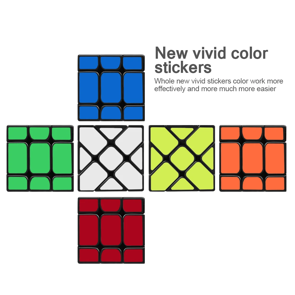 D FantiX Yj Fisher Cube неравный 3x3 скоростной кубик головоломка плавный скручивающийся
