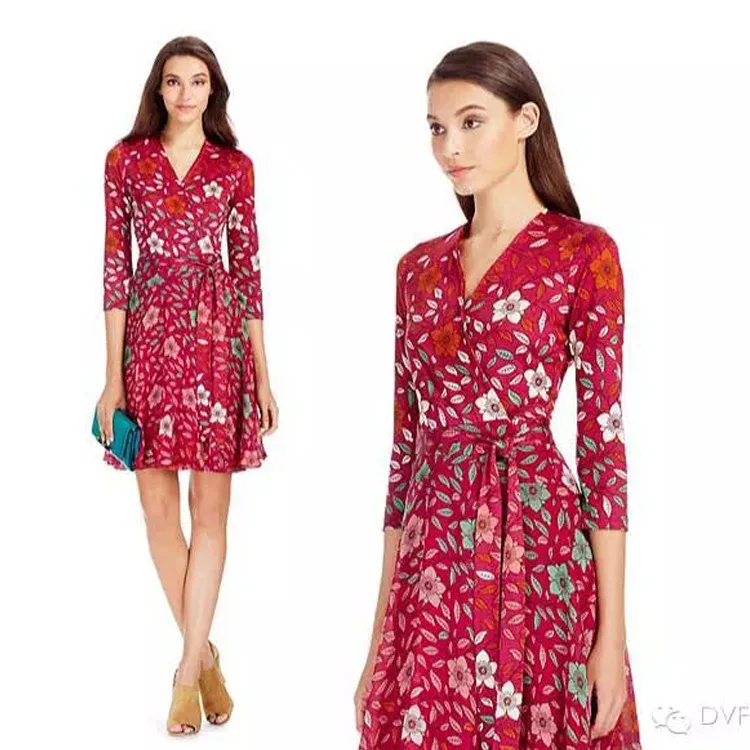 Vestidos 2017 Лето Женское Украина 2018 Весна Европейский v образный вырез Печать рукава
