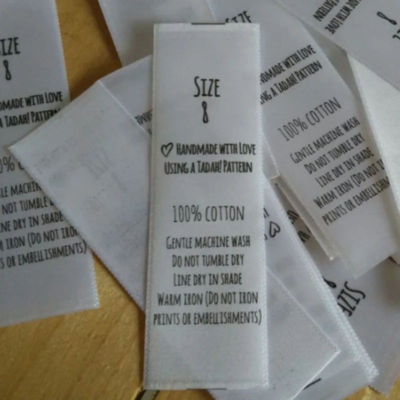 Рубашка атласная с инструкцией по стирке 2 5 см * 8 | Дом и сад