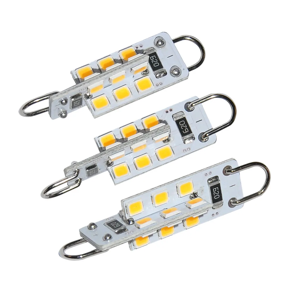 10 шт. 39 мм 42 44 Жесткая петля SMD Светодиодный лампочки салона автомобиля 24SMD 2835 2 4 Вт