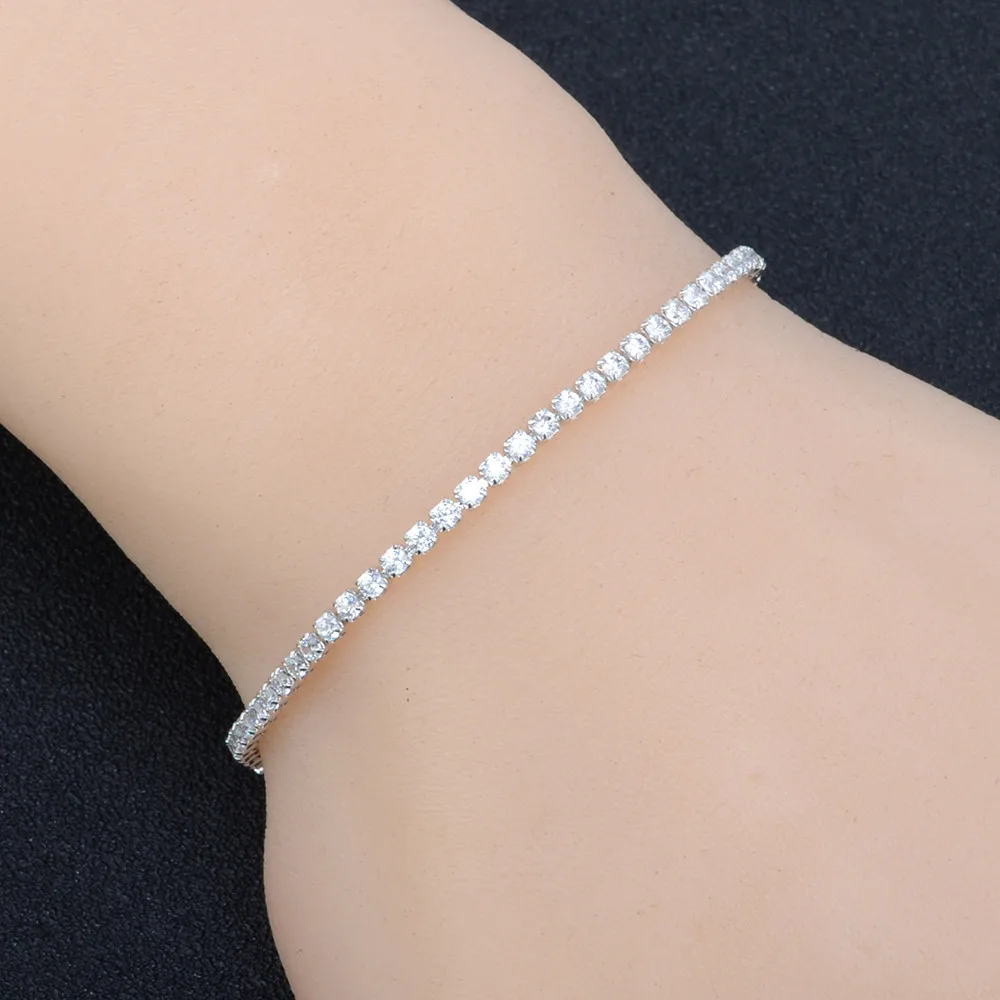 Новинка 2019 браслет-цепочка Серебряного и золотого цвета украшенный кристаллами