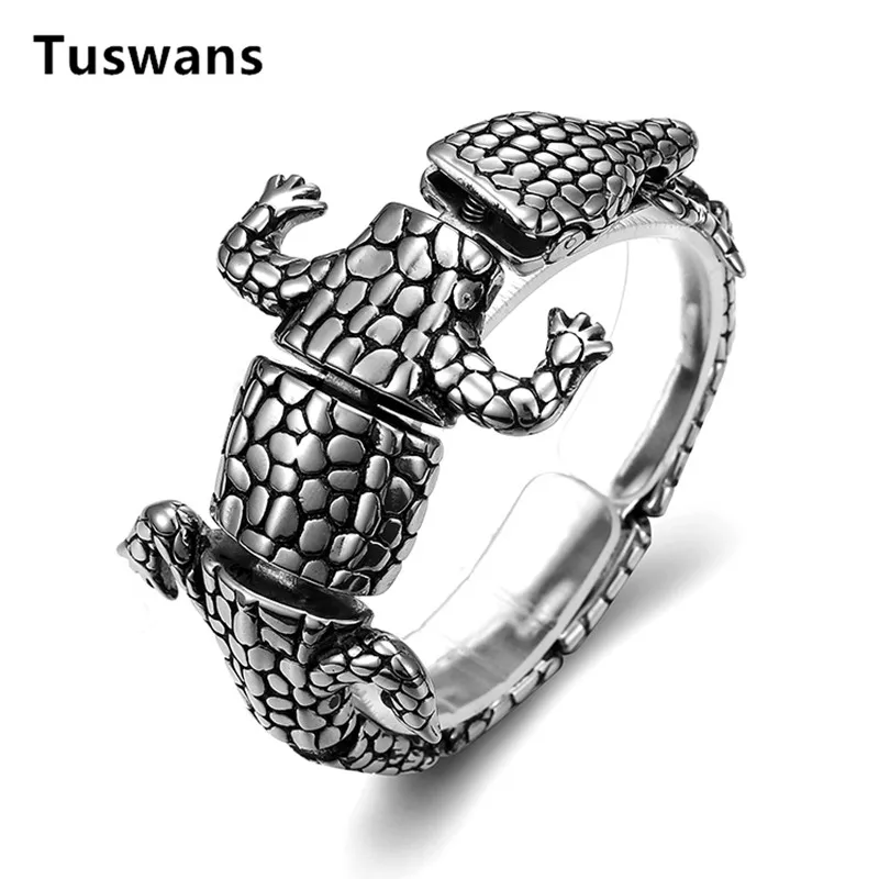 Мужской браслет из крокодиловой кожи в стиле панк нержавеющей стали 316L