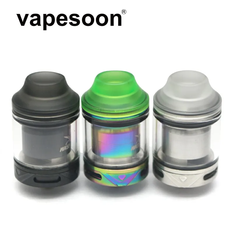 Высокое качество WASP NANO RTA 2 мл емкость 23 мм однокатушечный распылитель W/ Top Refill