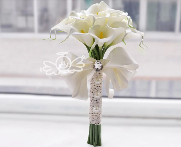 Свадебные букеты с цветами каллы 30 шт. свадебные официальная Женская подружка