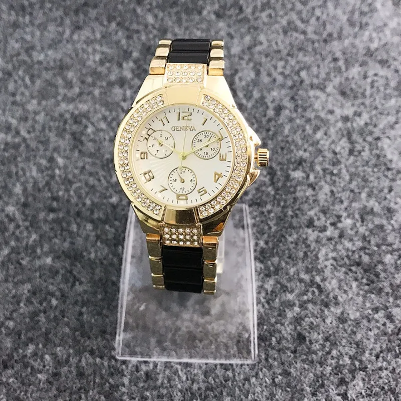 Элегантный чехол с бриллиантами Женские часы Contena люксовый бренд серебряная