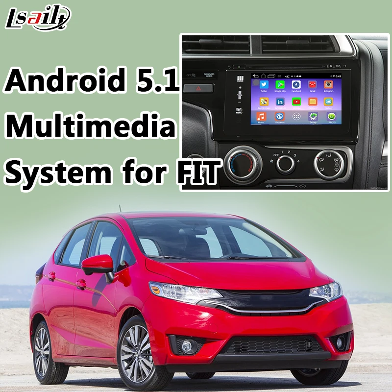 1 6 ГГц 4 х ядерный Android 0 навигации gps мультимедиа Интерфейс для Honda FIT Поддержка WI FI